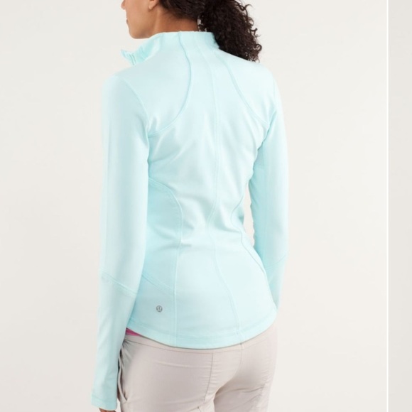 Lululemon Forme Jacket Full Length Women's Sz 4 Light Blue Aquamarine Full Zip - Picture 15 of 16